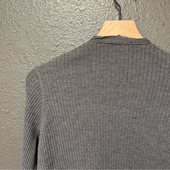 Eileen Fisher Angle Front Cardigan - Ribbed Wool Small - Picture 8 of 13